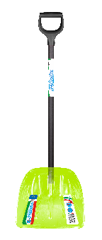 2478 ЦИ FELICITA Лопата снеговая 385х400 мм, поликарбонат, алюминиевый черенок